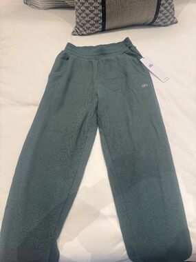 ALO WAFFLE WEEKEND ESCAPE JOGGER - Clover Green - XS